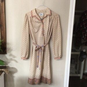 Vintage Lady Mendel Knits of Distinction dress with tie belt size 9/10